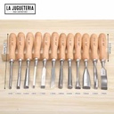 Gubias / cinceles para  talla. Set 12 unidades