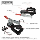 Guía de perforación de orificios para bisagras de cazoleta con abrazadera de fijación