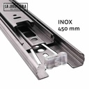 Riel Telescópico de Cierre Suave de Acero Inoxidable - 450 mm (17.72 in)