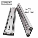 Riel Telescópico de Cierre Suave de Acero Inoxidable - 450 mm (17.72 in)