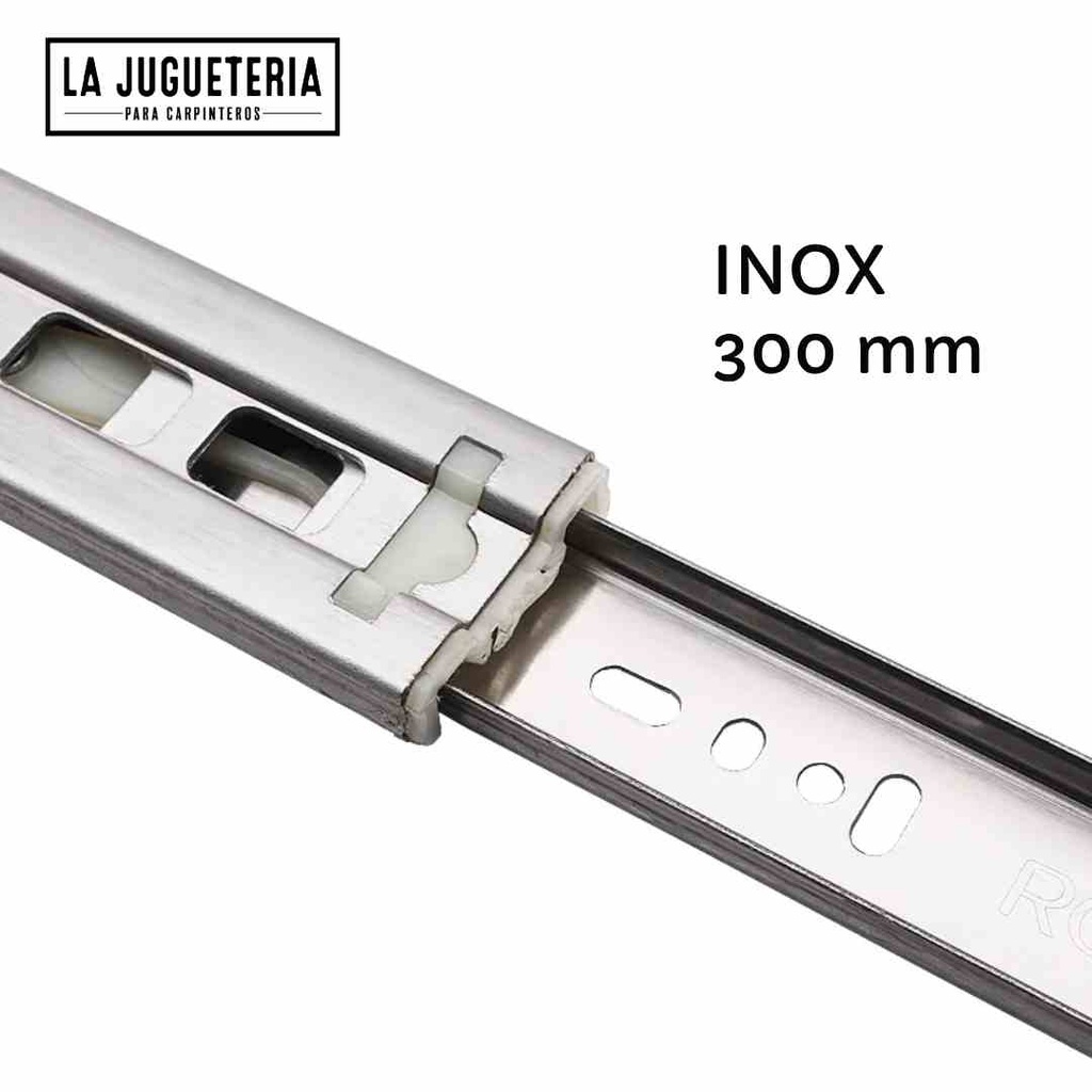 Riel Telescópico de Cierre Suave de Acero Inoxidable - 450 mm (17.72 in)