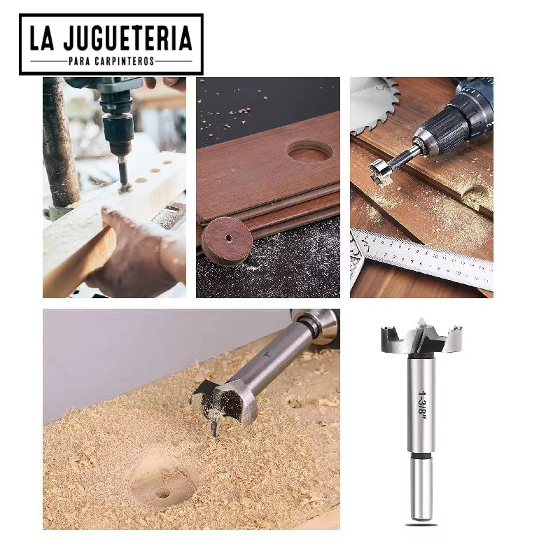 Set de 15 Piezas de Brocas Forstner de Acero de Carbono para Carpintería (copia)