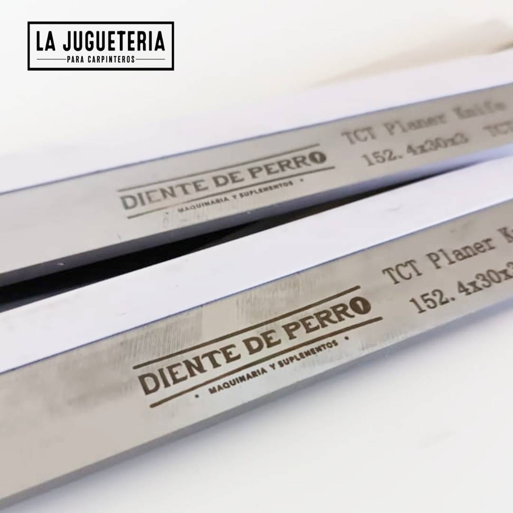 Cuchillas TCT Calzadas para Cepilladoras y canteadoras (Juegos de 3 hojas) 21" Pulgadas x30x3