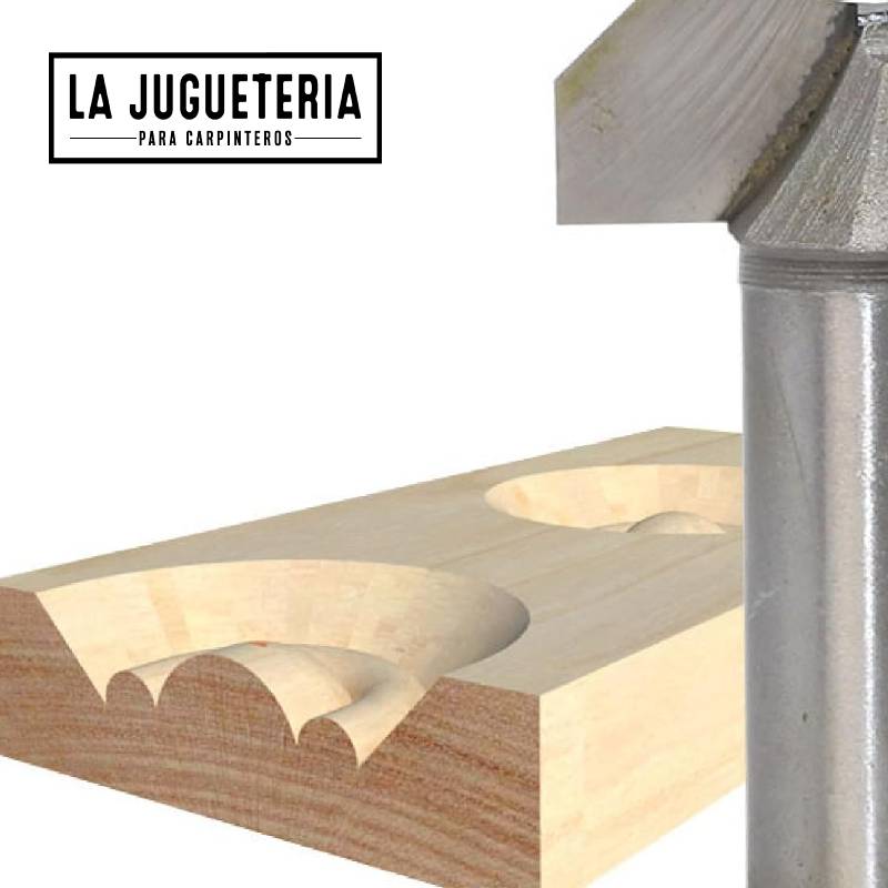 Fresa Boton en 1/2 de vástago