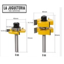 Fresa Machihembrado de 1/4 para madera de 1-1/4