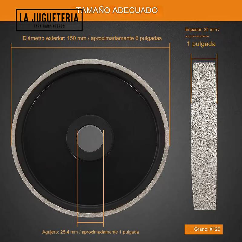 Disco de molienda y Lijado de Diamante de Alta Calidad gramaje 320