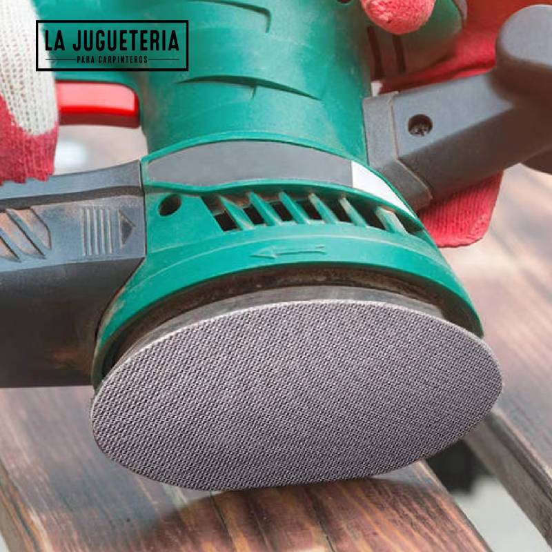 Disco de Lijado de Malla PMS de 5 Pulgadas (125 mm), Grano 80, Sistema de Gancho y Bucle, Sin Polvo