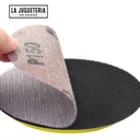 Disco de Lijado de Malla PMS de 5 Pulgadas (125 mm), Grano 80, Sistema de Gancho y Bucle, Sin Polvo