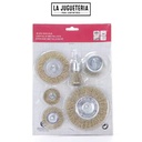 Juego de 6 cepillos de rueda de alambre