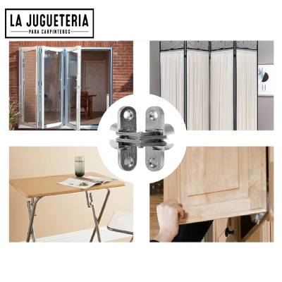 Bisagras Invisibles Negras de 13x45x9 mm