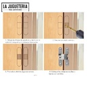 Bisagras Invisibles Negras de 13x45x9 mm