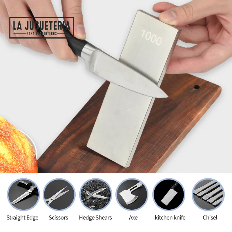 Piedra de diamante pra afilado dos caras grano 1000 y grano 300 