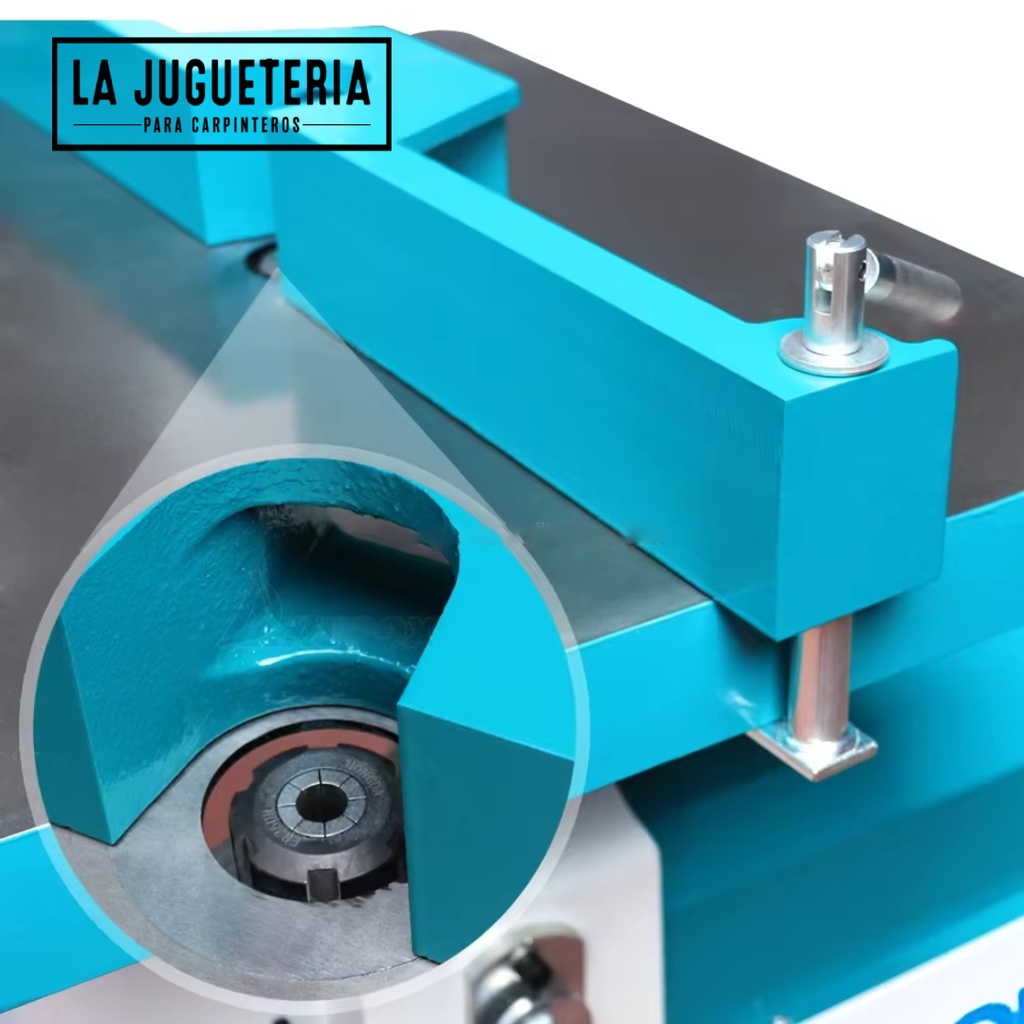 Fresadora de Alta Velocidad para Borde y Ranurado de Madera - Potencia de 2.2kW Trompo de 1/2 pulgada