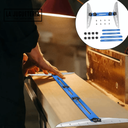 Plantilla medición peldaños de escalera con angulos incluídos