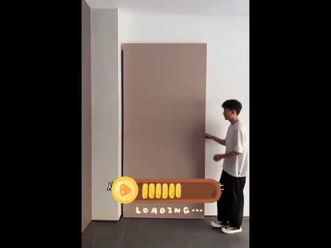 Sistema de Puerta corredera de madera oculta ó invisible para puerta de 1,2 mts