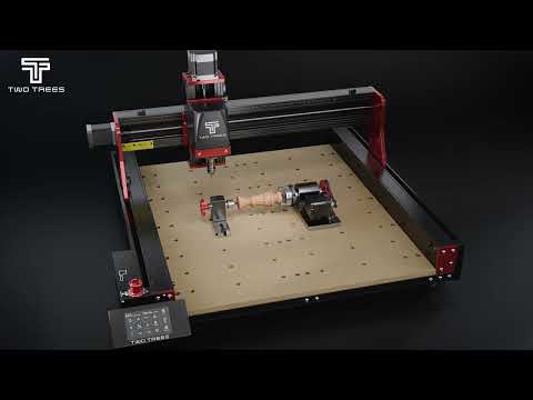 Router CNC TwoTrees TTC450 PRO grabando madera