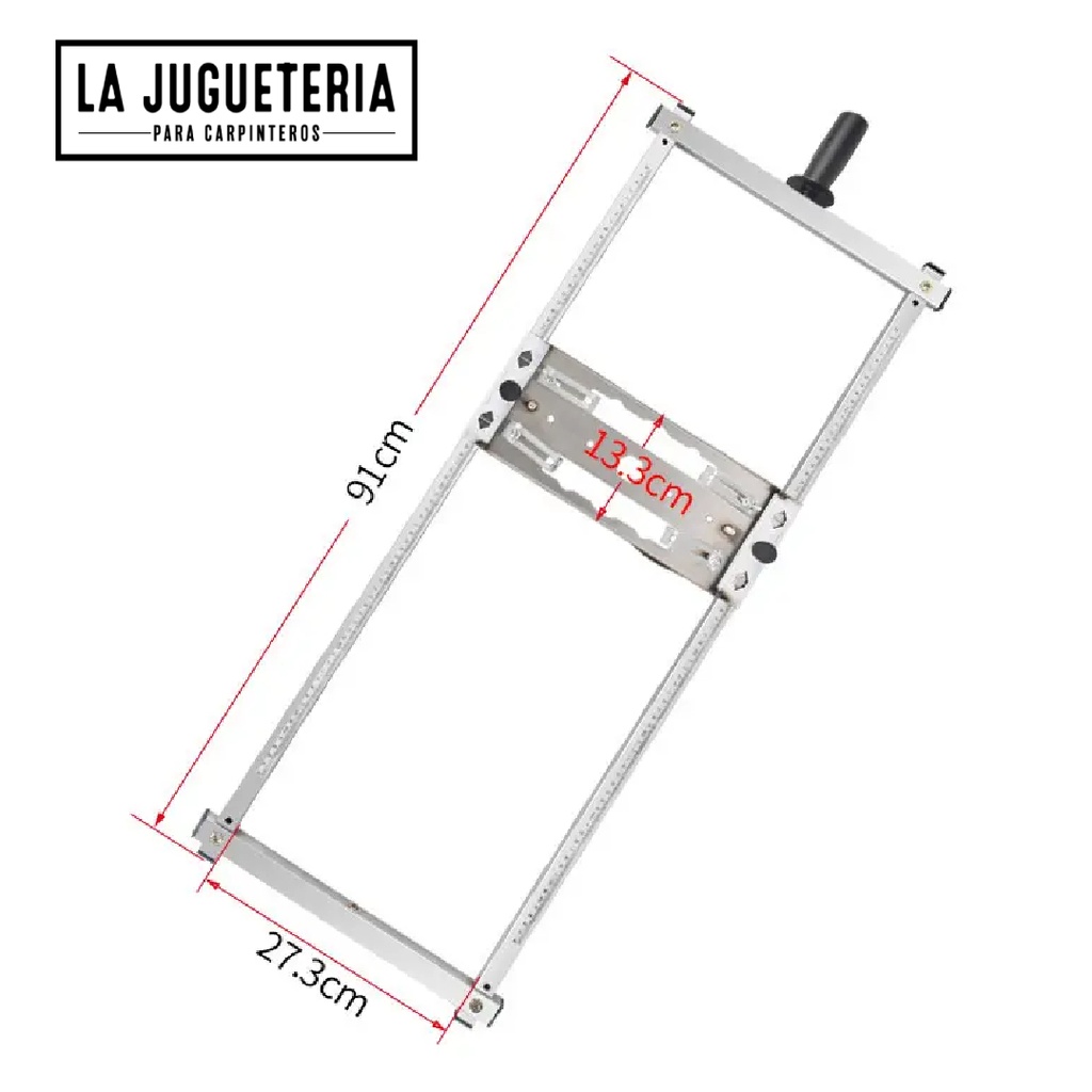 Guía de Corte para Sierra Circular - Herramienta de Carpintería para Cortes Precisos en Tableros 