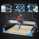 CNC PRT 4040Max para carpintería con router de 710w - Área de trabajo 400mm x 400 mm x 75 mm