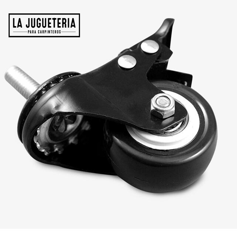 Ruedas con freno para perfiles de aluminio 4040 y muebles