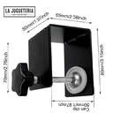 Plantilla para carpintería,  instalación frontal de cajón de acero, abrazaderas, Clips de Panel de cajón