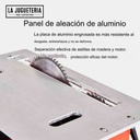 Sierra de mesa con disco incisor y colector de polvo. Plegable y portable. 110 V  Potencia: 2.600 W, potencia incisor : 1.600 W. elevador de disco eléctrico