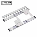 Riel de gabinete de carga lateral grueso, bisagras de puerta plegables, herrajes para muebles de madera, bucle oculto, 1 Juego Cocina y armarios