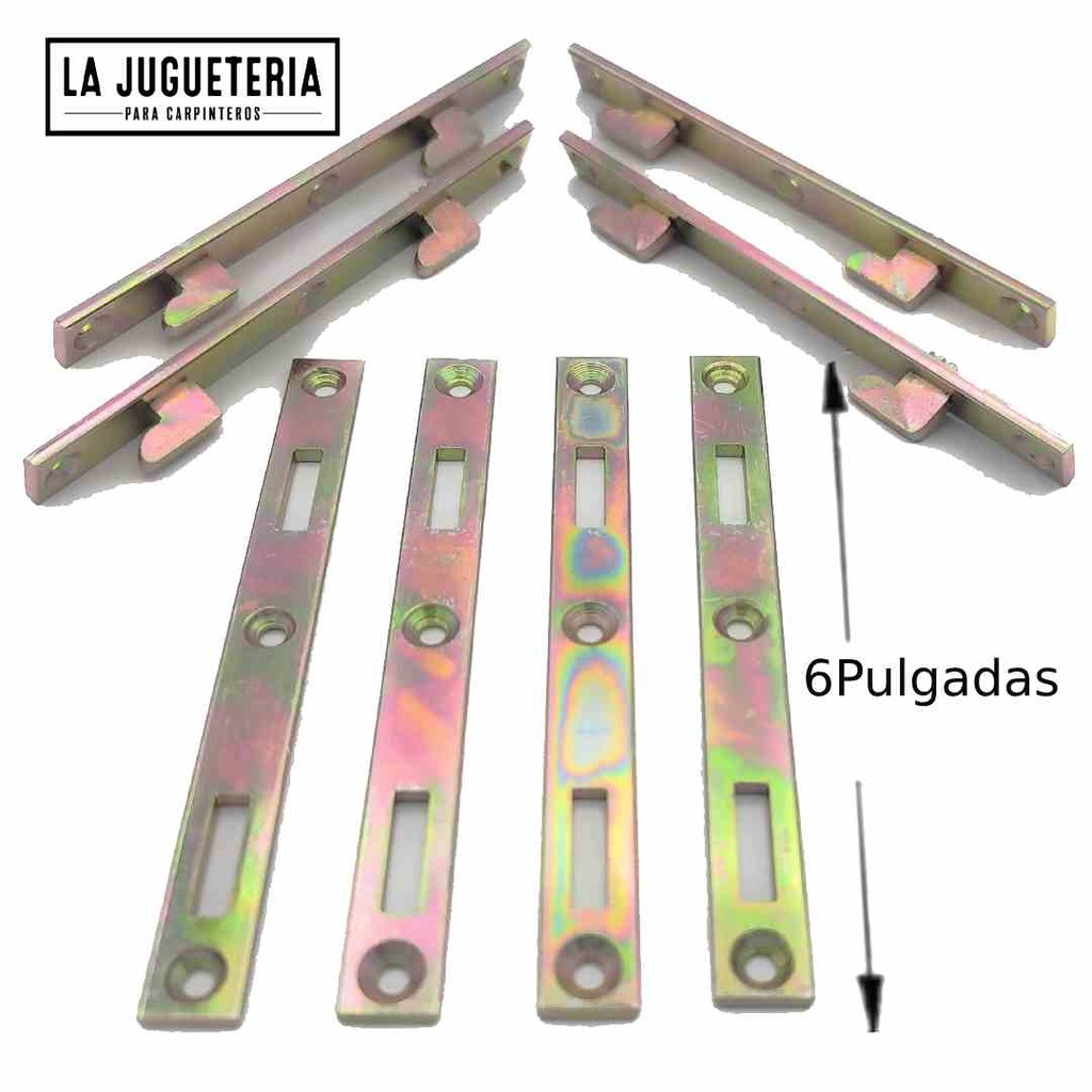 Tornillos Uxcell hexagonales, cabeza plana M6 - 60 mm con perno. Especiales para camas. Pack 4 kit (copia)