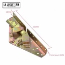 Tornillos Uxcell hexagonales, cabeza plana M6 - 40 mm con perno. Especiales para camas.