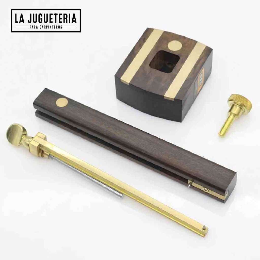 Gramil calibre de mortaja de ébano multifunción, Herramienta de medición para carpintería
