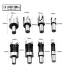 Sacabocados set de brocas C y 4 garras tamaño  6-10-13-16 mm