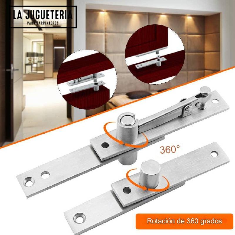 Bisagra pivotante de acero inoxidable para puerta Set 150 kg