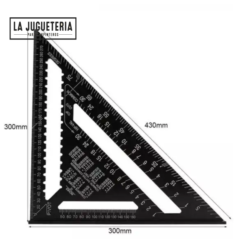 [A283] Escuadra rápida carpintería de 12 pulgadas