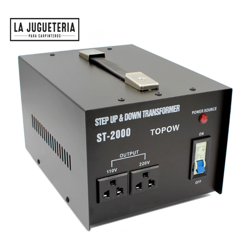 [A220] Convertidor de voltaje eléctrico, transformador de alta resistencia 2000 vatios de  110V a 220V