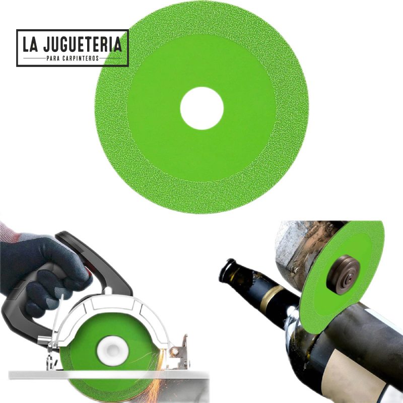 [A256] Disco de corte de vidrio 100 mm (≈4") con agujero de 22 mm — hoja de sierra ultrafina