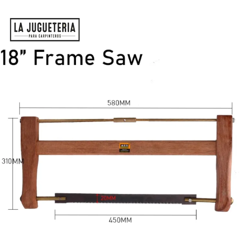 [A694] Sierra manual de arco tensado en 18 pulgadas