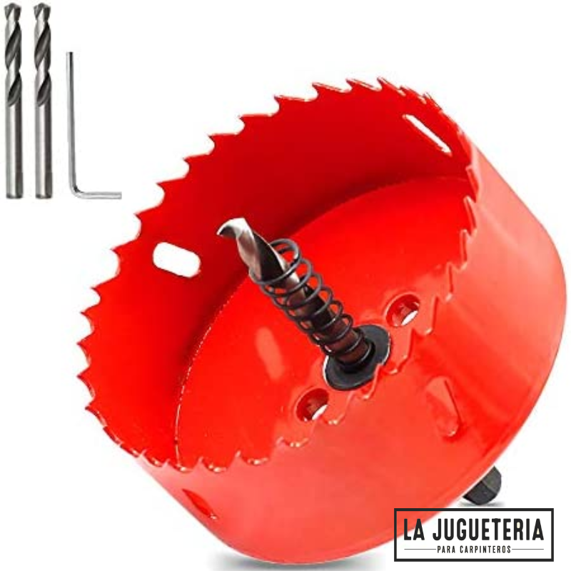 [A131] Broca sierra corona bimetálica 100 mm (4 pulgadas) - Acero al carbono