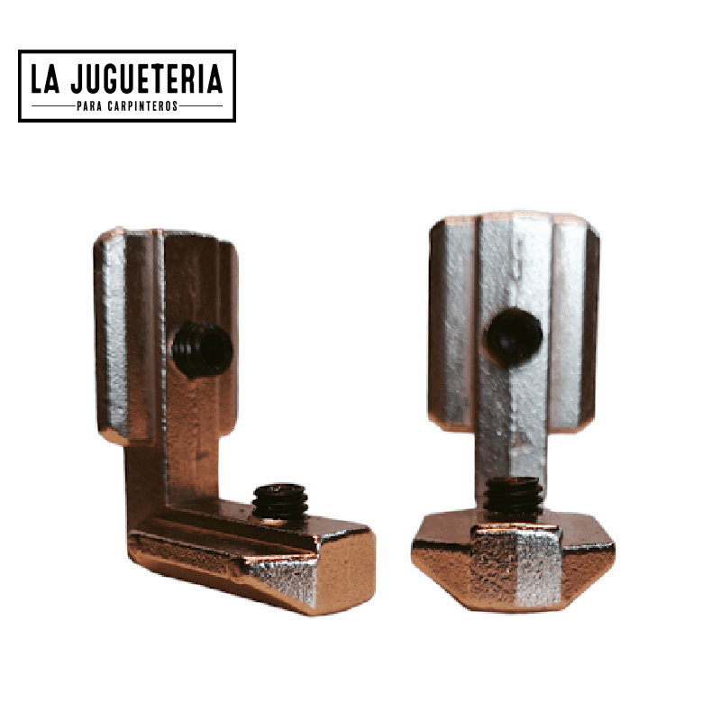 [A281] Escuadra en L para riel de perfiles de aluminio 4040 (unidad)