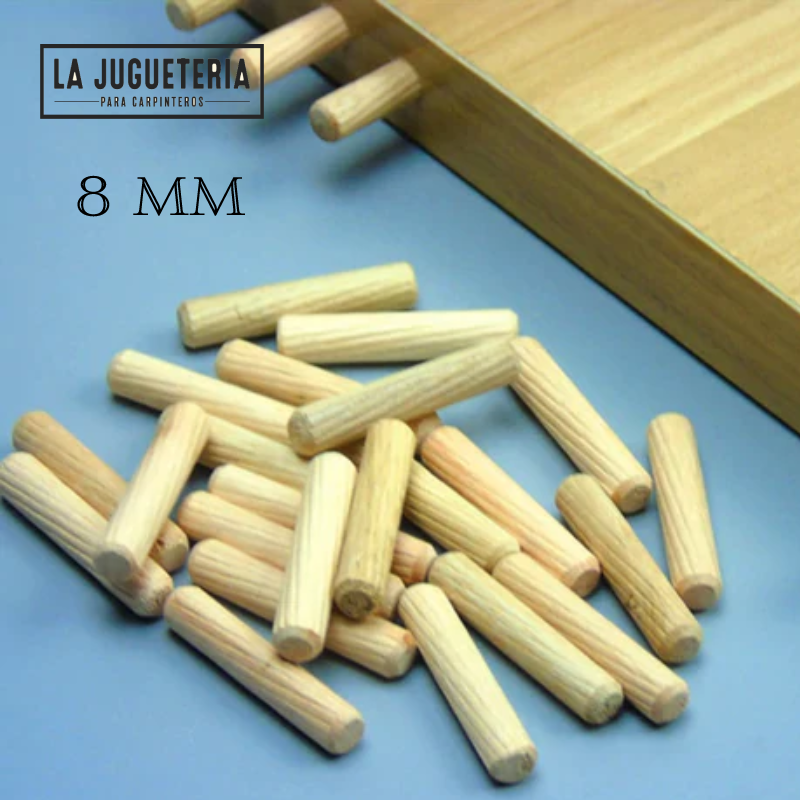 [A723] Tarugos de madera de 8 mm x 40 mm (5/16")-Bolsa de 200 unidades