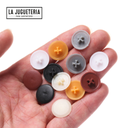 Tapones plásticos para cabeza de  tornillos color Blanco bolsa de 100 unidades