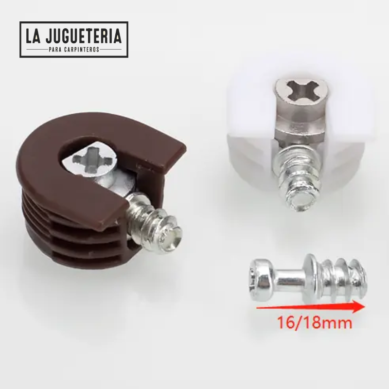 [A626] Rafix soporte de estante para muebles, gabinetes de cocina- Bolsa de 24 unidades