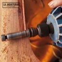 Fresa corte de hilo para biseles o ribettes de muebles clásicos con 5 insertos diferentes formas vástago 1/4 Ref:P49