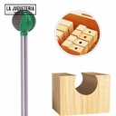 Fresa de ranurado y esculpido ó desbaste de extremo de bola larga de 20 mm vástago de 6 mm Ref: V13