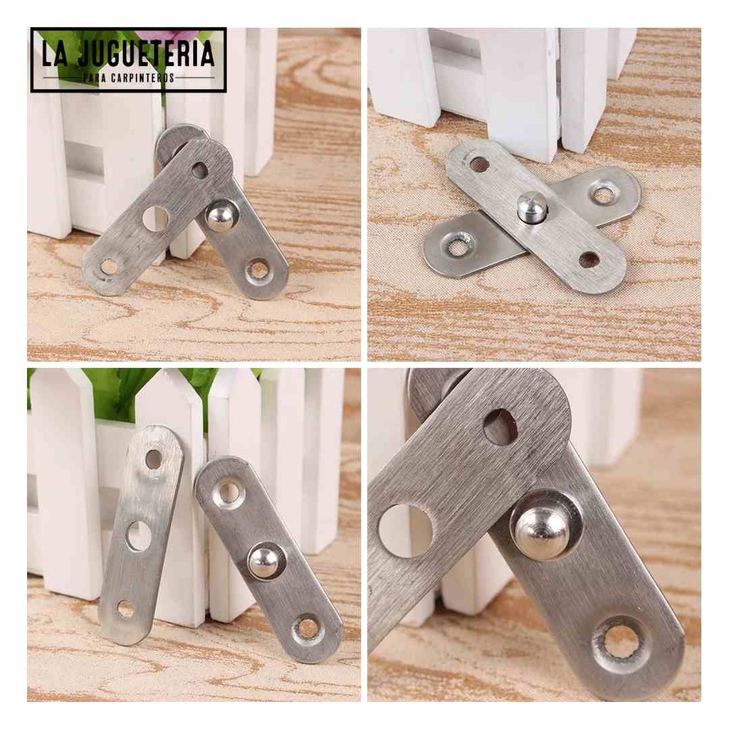[A075] Bisagra pivotante pequeña para puerta giratoria de 360 grados Set de 2 pcs ¡La bisagra perfecta para cualquier mueble!