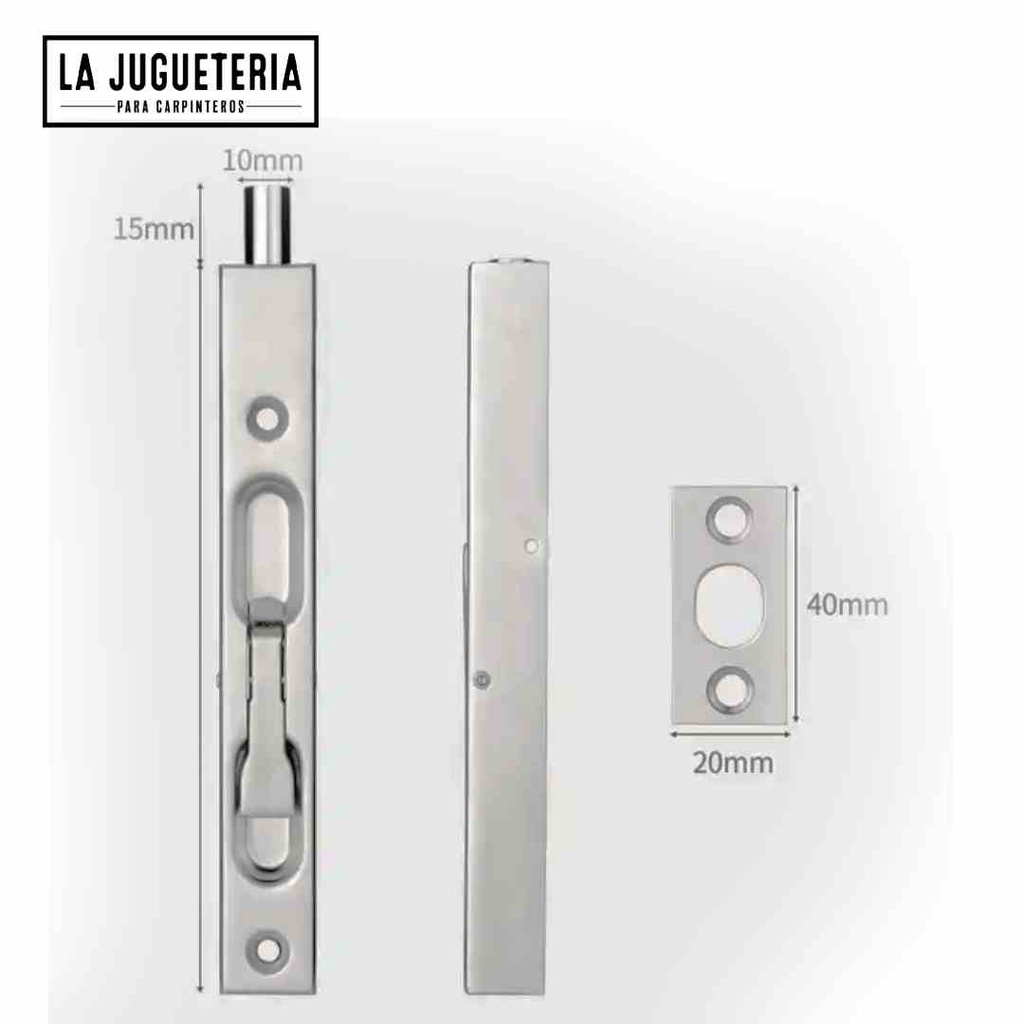 [A552] Pestillos de seguridad de acero inoxidable 304 de 6 pulgadas para puertas de seguridad