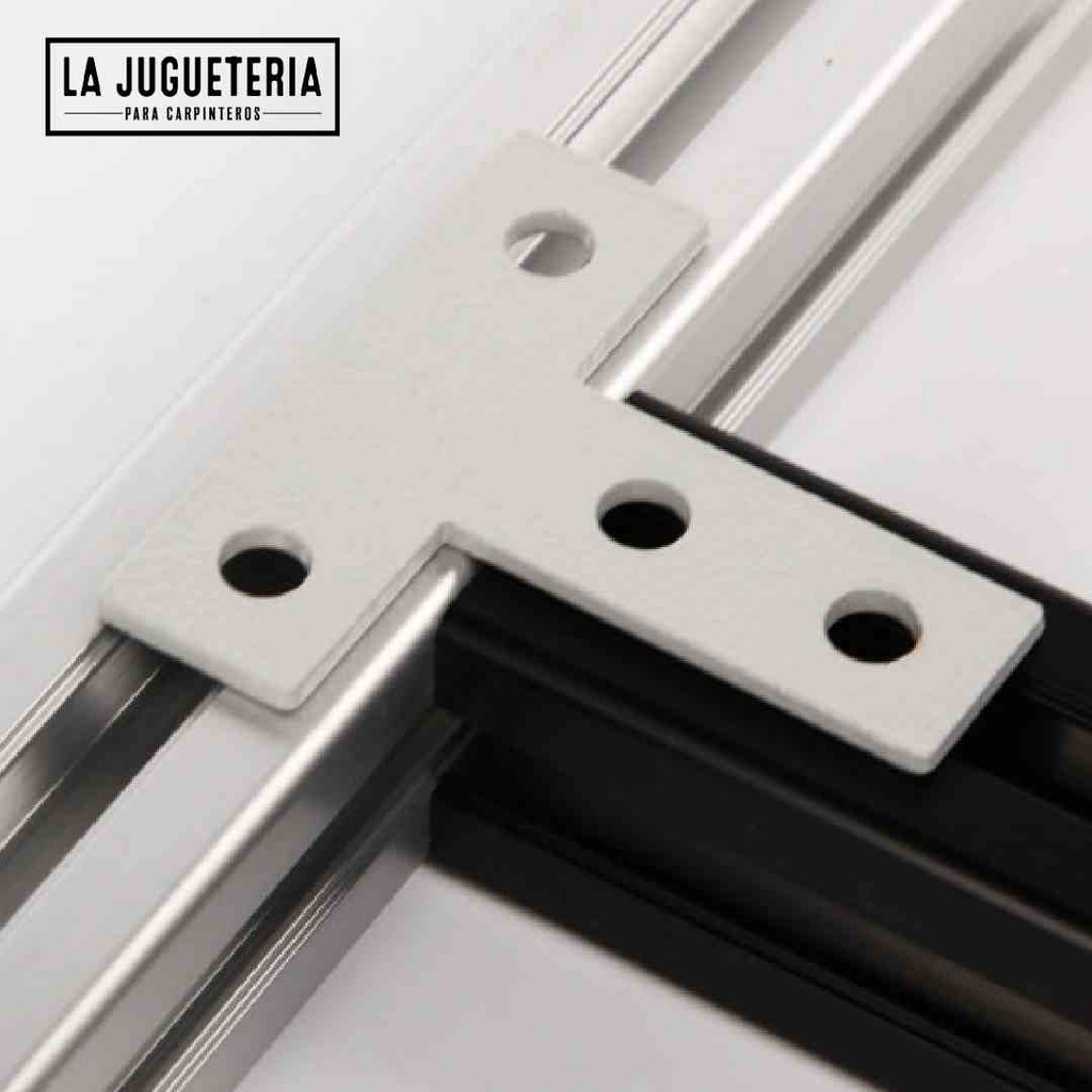Platina de unión en T para perfiles de aluminio 4040
