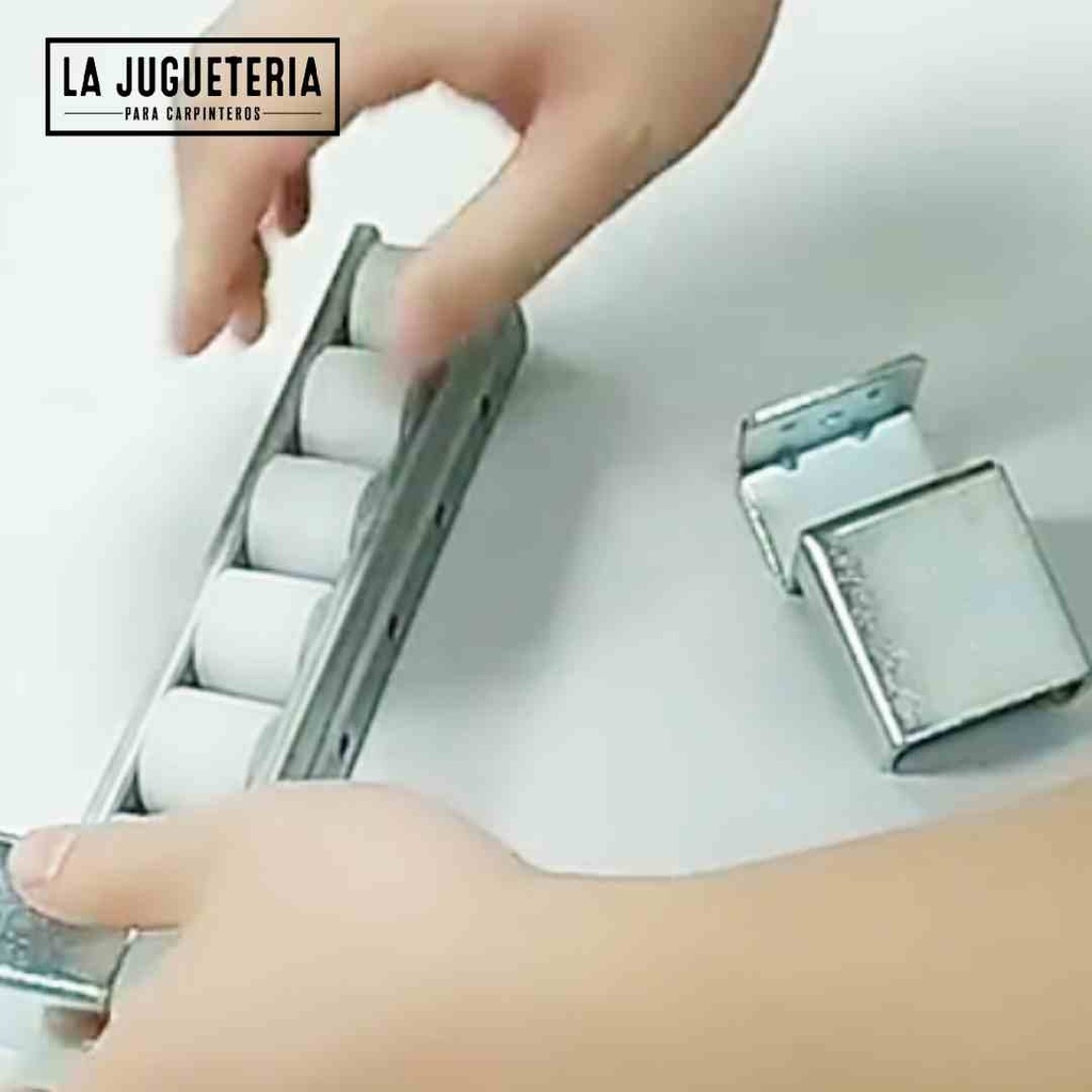 [A697] Soporte para Placón de rodillo de acero ESD personalizable para líneas de producción