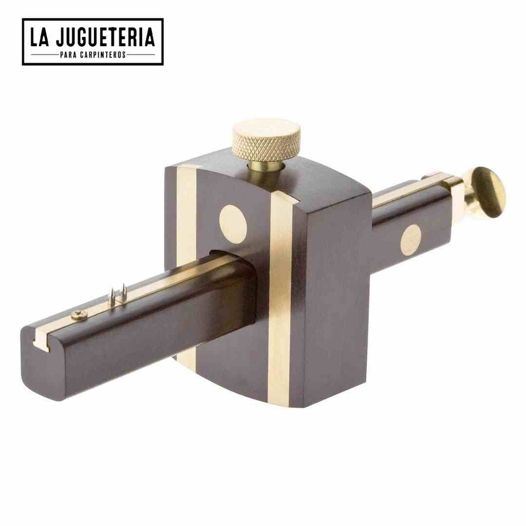 [A449] Gramil calibre de mortaja de ébano multifunción, Herramienta de medición para carpintería