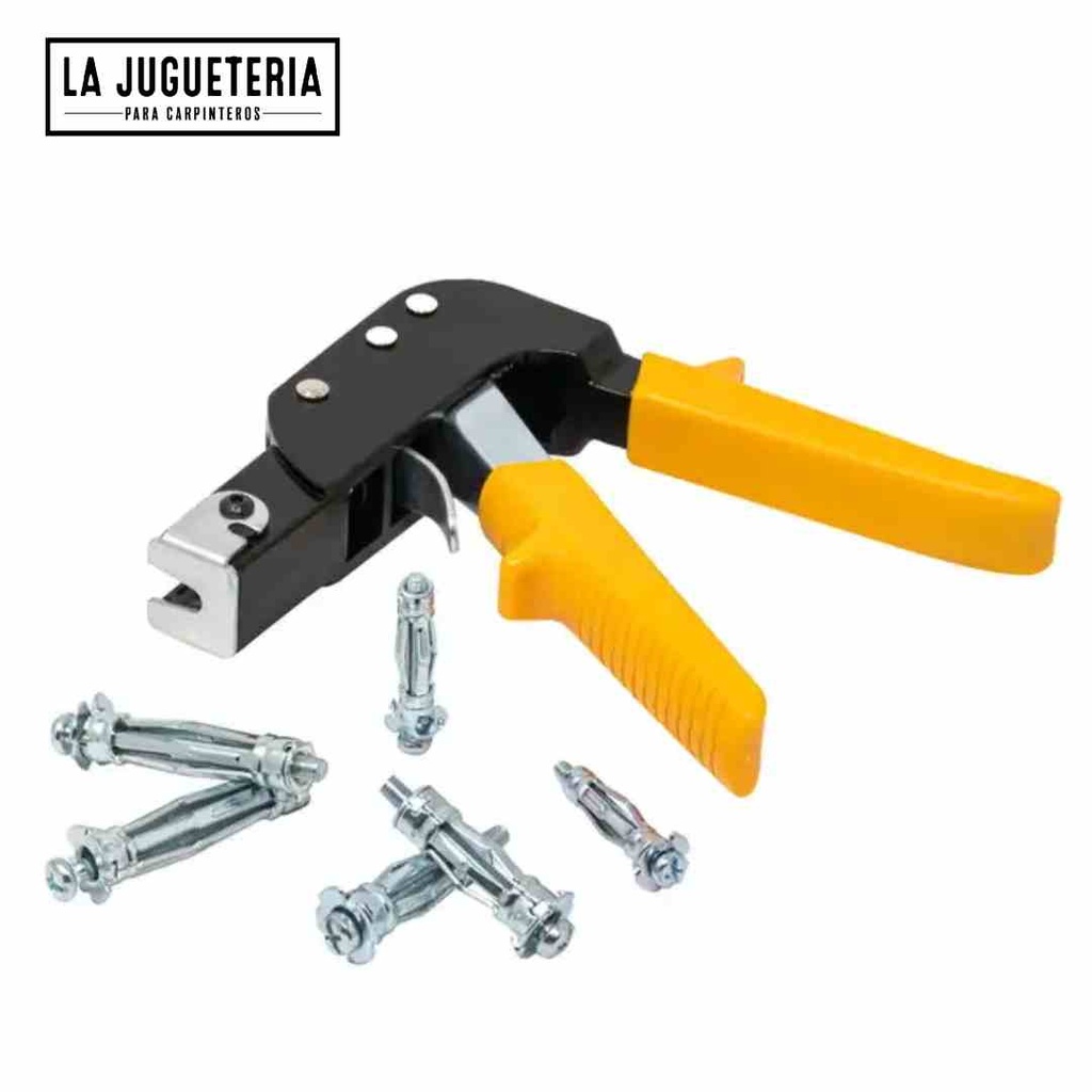 [A578] Pistola de fijación de anclaje metal para tuercas de remache o expansión drywall