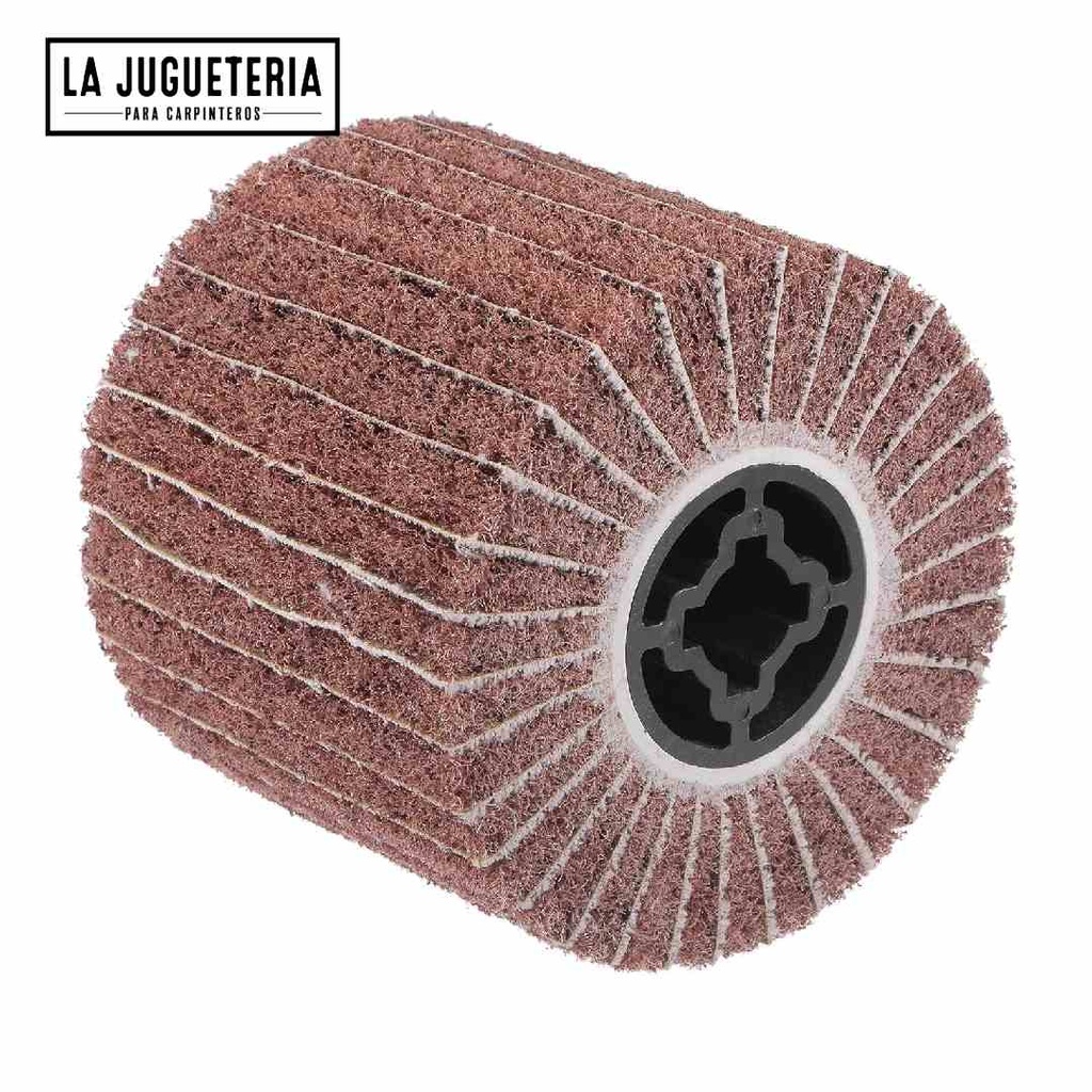 Rueda de pulido no tejida de 4.724 inx3.937 in Rueda de pulido abrasivo Tela abrasiva Alambre de nylon  Grano 100 para metal de acero inoxidable y madera
