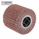 Rueda de pulido no tejida de 4.724 inx3.937 in Rueda de pulido abrasivo Tela abrasiva Alambre de nylon  Grano 100 para metal de acero inoxidable y madera